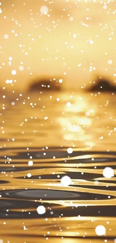 Water Liquid Gold Live Wallpaper