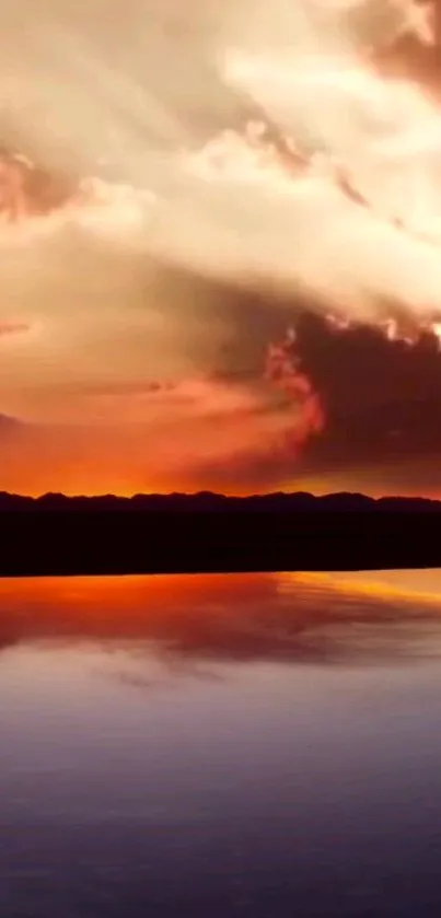 Water Orange Cloud Live Wallpaper