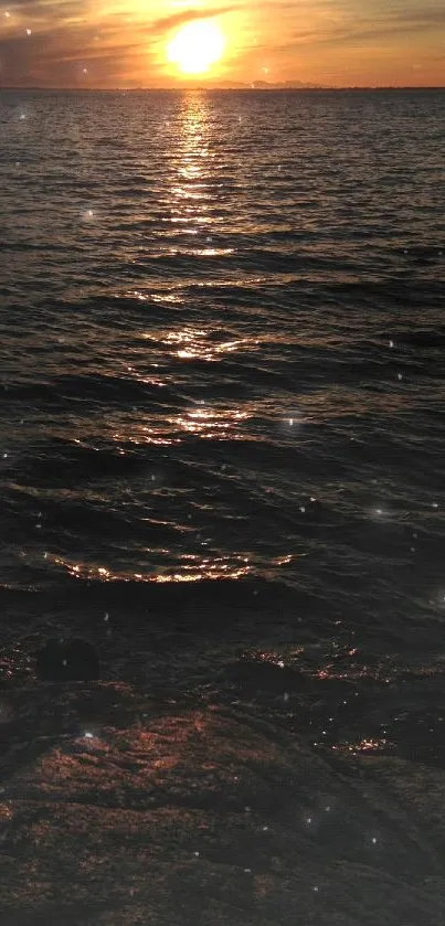 Water Orange Cloud Live Wallpaper