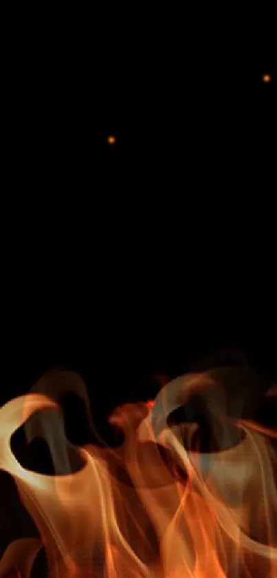 Water Orange Fire Live Wallpaper