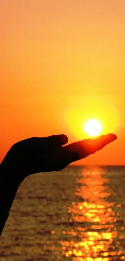 Water Orange Sky Live Wallpaper