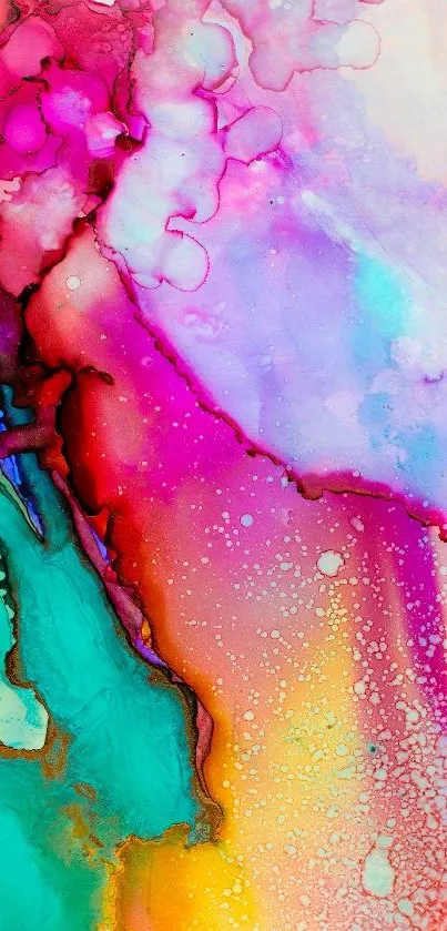 Water Painting Pink Live Wallpaper