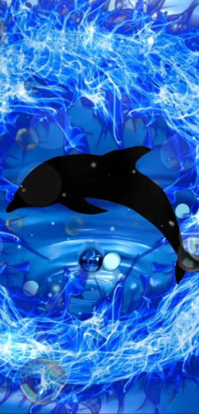 Water Vertebrate Blue Live Wallpaper