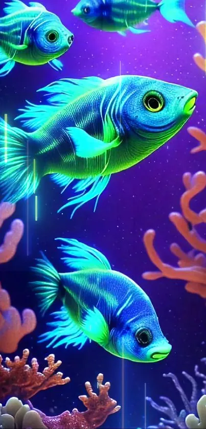 Water Vertebrate Blue Live Wallpaper