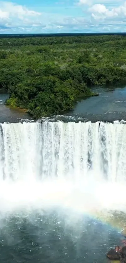 Water Waterfall Cloud Live Wallpaper