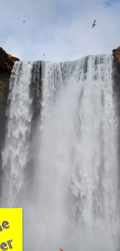 Water Waterfall Mountain Live Wallpaper