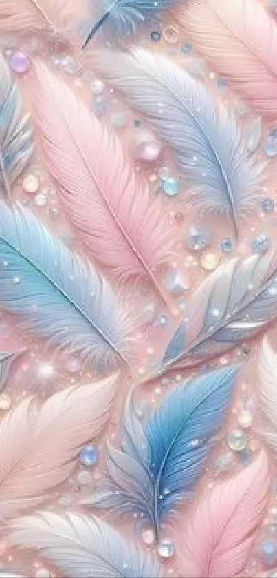 White Azure Feather Live Wallpaper