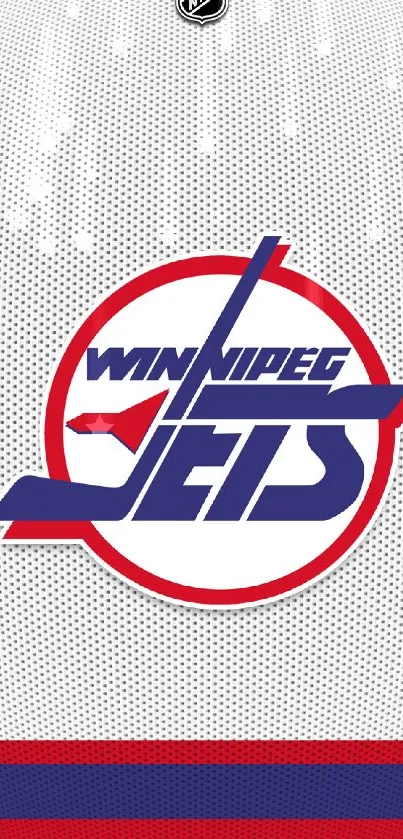 Winnipeg Jets logo on textured background.