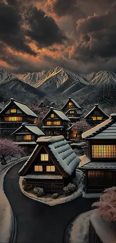 Winter House Roof Live Wallpaper