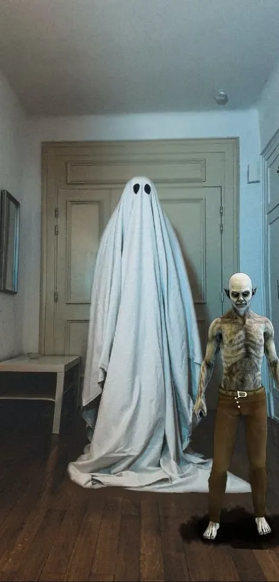 Wood Grey Door Live Wallpaper