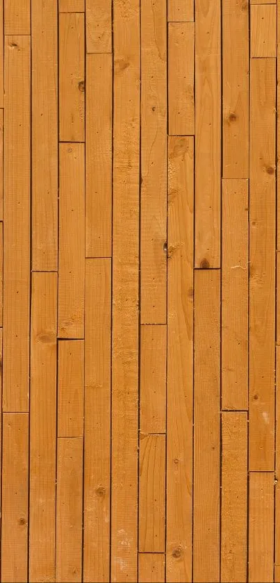 Wooden texture wallpaper with vertical planks in warm brown tone.