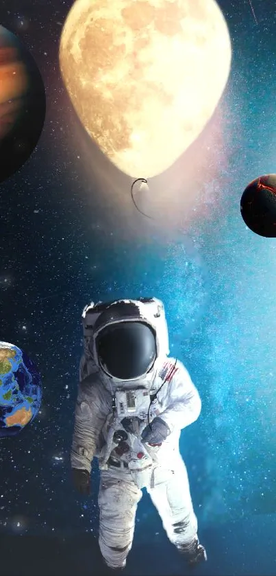 World Astronaut Light Live Wallpaper