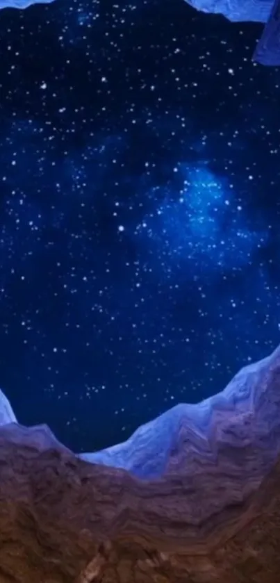 World Astronomy Electric Blue Live Wallpaper