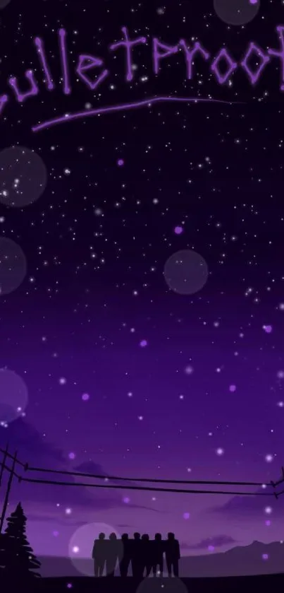 World Light Purple Live Wallpaper