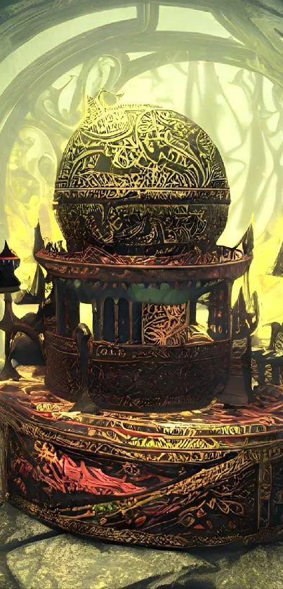 World Temple Font Live Wallpaper