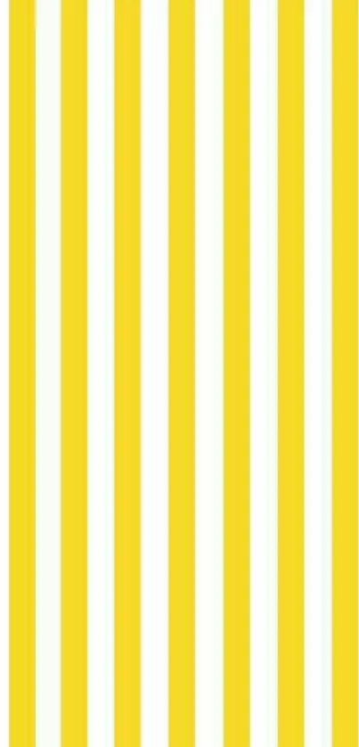 Vibrant yellow striped wallpaper design