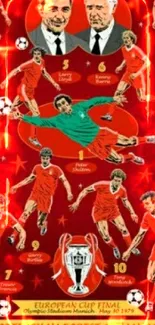 1979 Nottingham Forest European Cup Final football art.