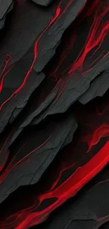 Abstract black and red layered wallpaper for phones.