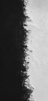 Abstract black and white textured wallpaper with high contrast.