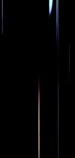Abstract mobile wallpaper with black and dynamic vertical stripes.