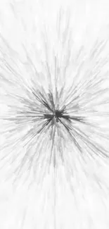 Black and white abstract radial burst wallpaper design.