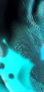 Abstract blue geometric phone wallpaper