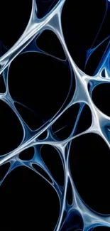 Abstract blue geometric pattern wallpaper for mobile.