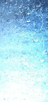 Abstract blue ice texture wallpaper with a cool, serene vibe.