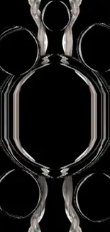 Abstract chain pattern wallpaper for mobile.