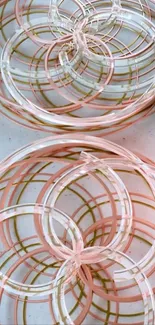 Abstract wallpaper with intricate circular patterns.