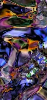 Vibrant abstract colorful art wallpaper with dynamic hues.