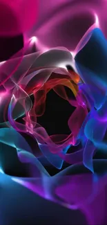 Abstract colorful spiral design wallpaper.
