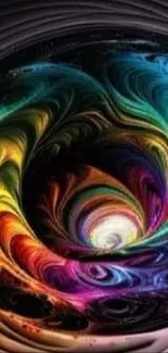 Colorful abstract swirl art with vibrant, dynamic patterns.