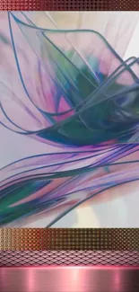 Abstract colorful swirl art wallpaper with vibrant hues.