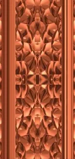 Abstract copper pattern design wallpaper.