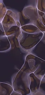Abstract dark fluid minimalist mobile wallpaper.