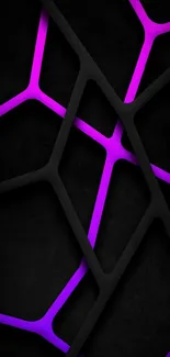 Abstract dark wallpaper with vibrant purple lines.