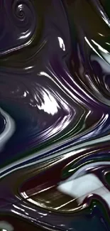 Abstract dark swirl design with shades of black and purple.