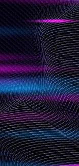 Abstract dark wave wallpaper with intricate lines in rich hues.