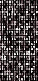 Abstract dots pattern mobile wallpaper with dark background.