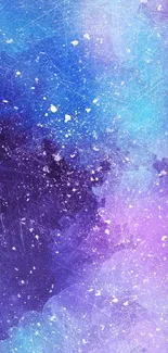 Abstract galaxy wallpaper in purple and blue hues.