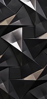 Abstract dark geometric pattern wallpaper, modern sleek design.
