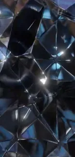 Abstract geometric glass design wallpaper.