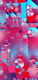 Colorful abstract geometric wallpaper with vibrant patterns and bold designs.