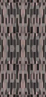 Abstract geometric wallpaper with brown tones.