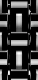 Abstract geometric mobile wallpaper with 3D pattern
