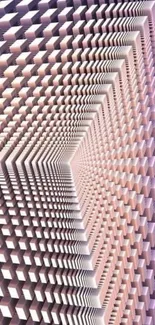Abstract geometric wallpaper with 3D pastel design.
