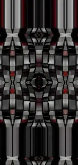 Abstract geometric pattern with black tones in a stylish design.