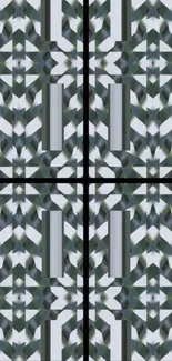 Abstract geometric pattern wallpaper with symmetrical design.