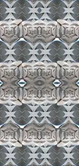 Abstract geometric pattern wallpaper in grey tones.